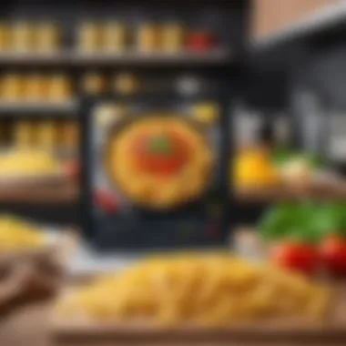 Convenient Online Pasta Shopping An online shopping interface showcasing pasta options