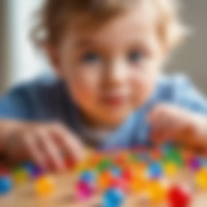 Educational activity involving orbeez for child development.