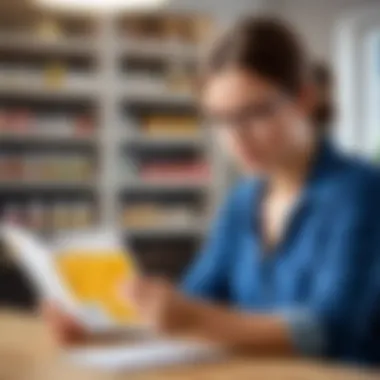Informed Decisions on Probiotics for Kids A parent reading a health guide about probiotics