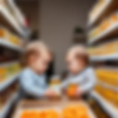 Choosing the Best Baby Food Parents choosing baby food