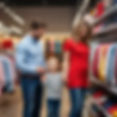 Parents Making Informed Clothing Choices Parents selecting children's clothing