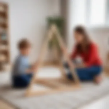 Creating a Safe Play Environment Parents supervising kids playing with Pikler triangle
