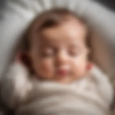 Restful Sleep for Infants A serene image of a peaceful sleeping baby
