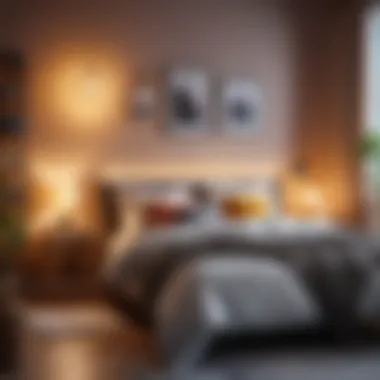 Creating a Cozy Atmosphere with Night Lights Illustration of a cozy bedroom with a night light on