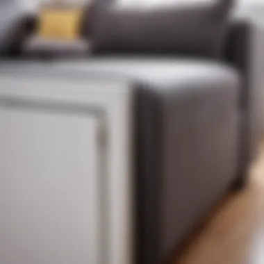 Child-safe corner protector on furniture Child-safe corner protector on furniture