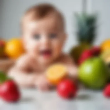 Fresh fruits suitable for baby puree