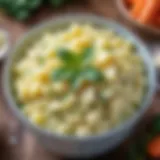 Healthy mashed vegetables for infants