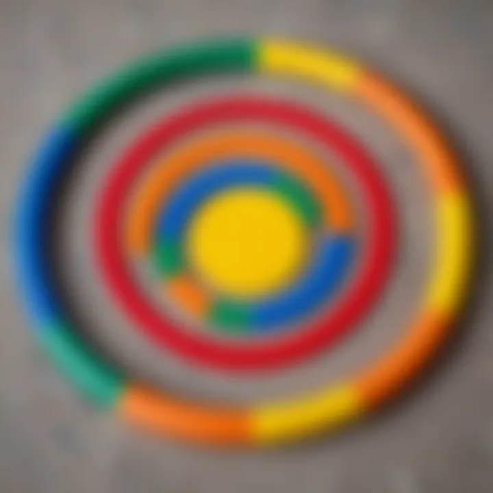 Safety materials used for the colorful circle game.