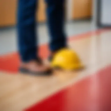 Safety Precautions for Installation Safety measures during the installation of a school board