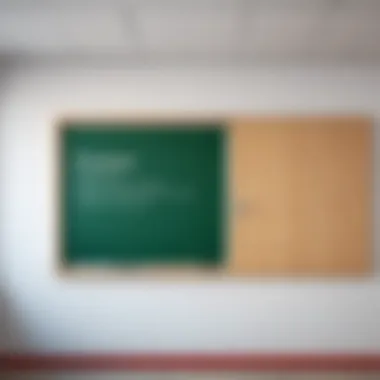 Properly Installed School Board A well-secured school board on the wall