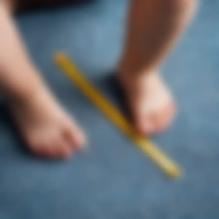 Foot measurement tools for toddlers