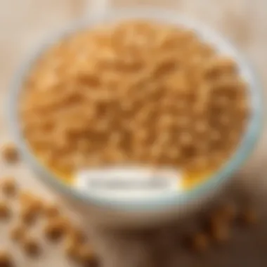 Nutritional benefits of soy lecithin Nutritional label highlighting benefits of soy lecithin