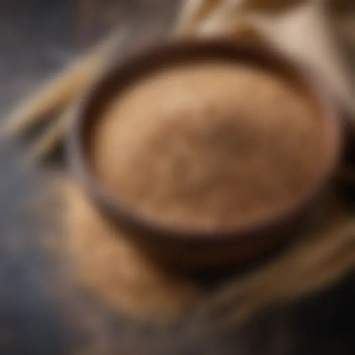 Ancient grains in a rustic bowl