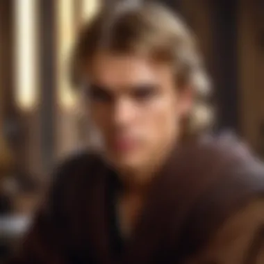 Anakin Skywalker contemplating his future