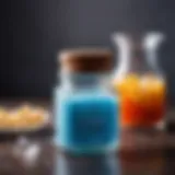 Elegant salt container made of glass