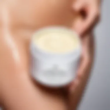 Ingredients of a stretch mark cream highlighted