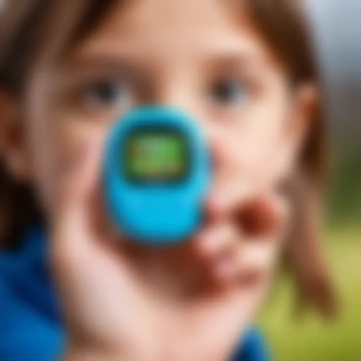 A modern Tamagotchi in a child's hand