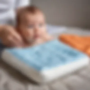 Safety Guidelines for Heating Pad Use Guidelines for safe heating pad use displayed visually for parents' reference.