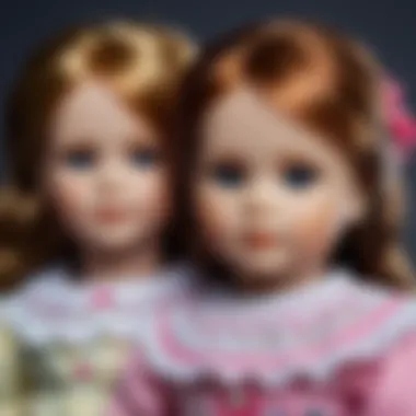 Comparison of realistic baby dolls and traditional dolls side by side