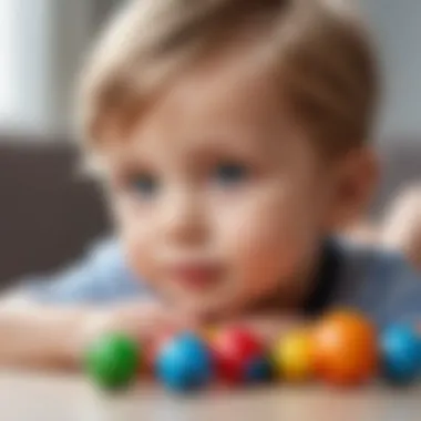 Close-up of toys designed for auditory stimulation