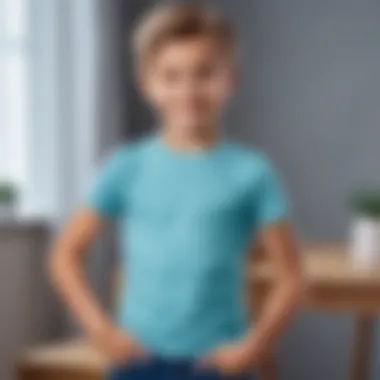 Perfectly Fitted T-Shirt for Kids Child wearing a perfectly fitted t-shirt