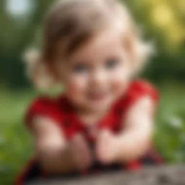 Joyful Playtime with Ladybug Doll Child playing with a Ladybug doll and enjoying