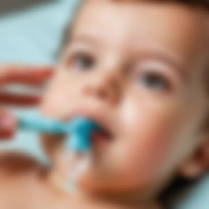 Illustration of various types of nasal aspirators available for infants