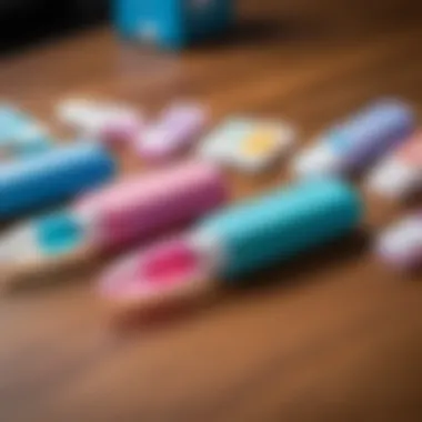 Variety of Pregnancy Test Options Different types of pregnancy tests displayed on a table