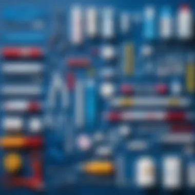 Children’s Medical Supplies An assortment of children’s medical supplies arranged neatly