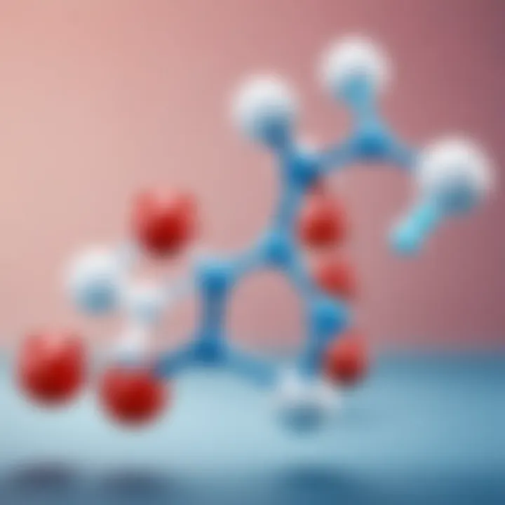 Illustration of dexpanthenol molecular structure