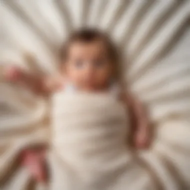 A three-month-old infant lying on a soft blanket, displaying growth milestones.