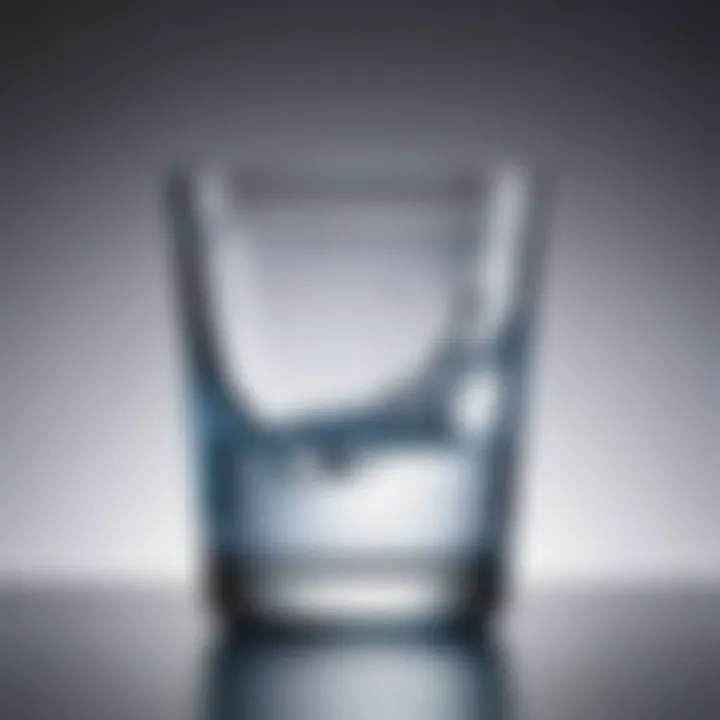 Glass of water prepared for Nestogen mixture