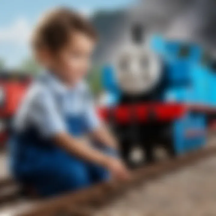 Children Engaging with Thomas the Tank Engine Products