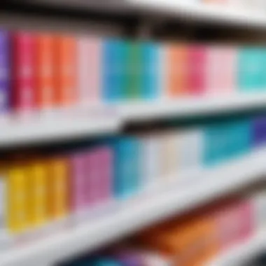 Selection of various digital pregnancy tests on a store shelf.