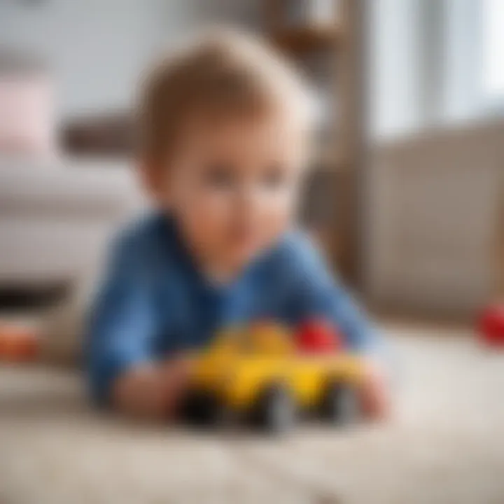 Child playing safely with a pauchi