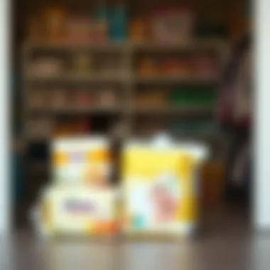 An online shopping platform showcasing discounts on baby diapers