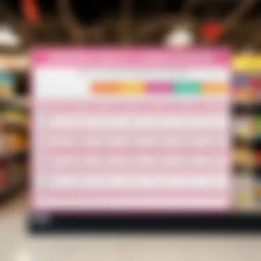 A chart comparing prices of different diaper brands