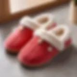 A close-up of high-quality children's slippers showcasing their soft material