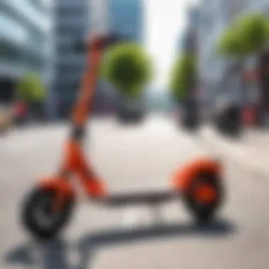 Essential Safety Features of Scooters Close-up of scooter features, highlighting safety mechanisms