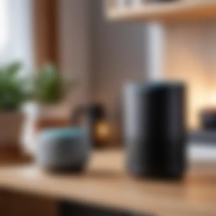 Smart speaker Marusya in a cozy home setting