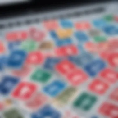 Online Shopping for Stamps An online shopping cart filled with stamps and seals for purchase.
