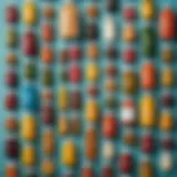 A selection of vitamin bottles arranged aesthetically