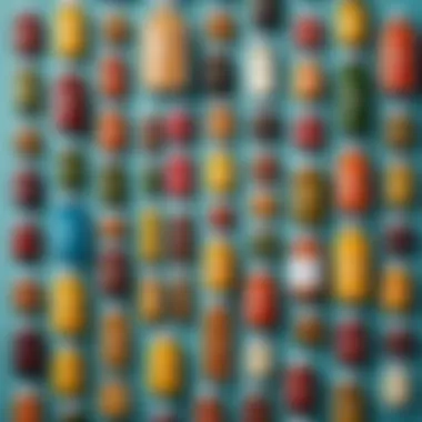 Diverse Vitamin Options Available A selection of vitamin bottles arranged aesthetically