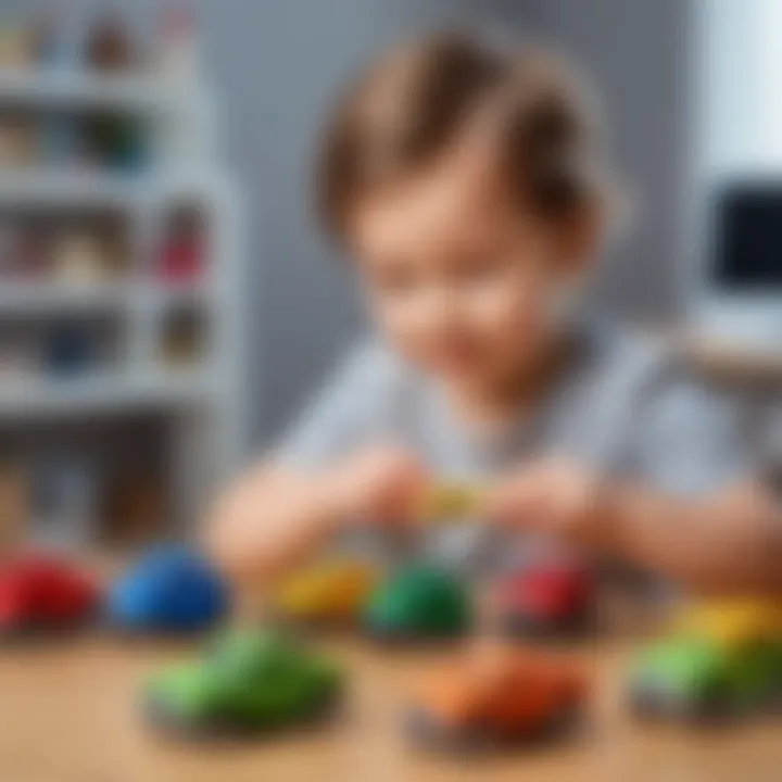 Diverse toys promoting creativity and learning for children